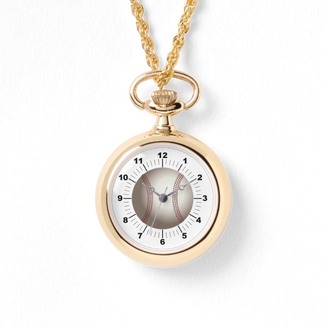 Montre Wraparound Gold Watch de baseball féminin (Recto)
