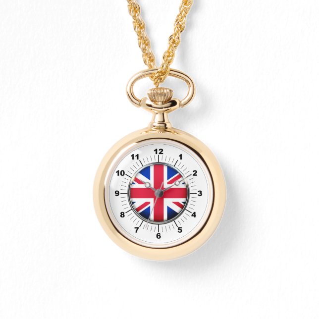 Montre Wraparound Gold Watch pour Drapeau britannique fém (Recto)