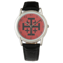 Montre Wristwatch personnalisé Jérusalem Cross
