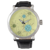 Yellow Iconic Starburts Motif Watch