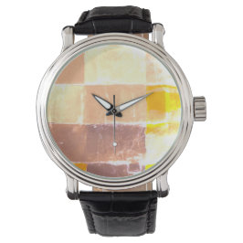 Montre Yellow Plaid Peach 