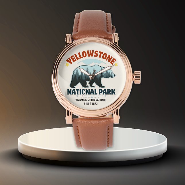 Montre Yellowstone Bear Men’s Watch – Timeless Wilderness (Créateur téléchargé)