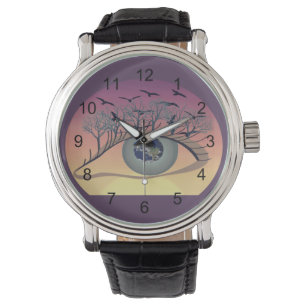 Montre Yeux sur le monde, la terre et l'environnement - c