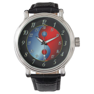 Montre Yin Yang avec le temps militaire