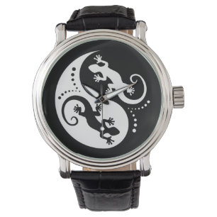 Montre YIN & YANG Geckos white + votre idée