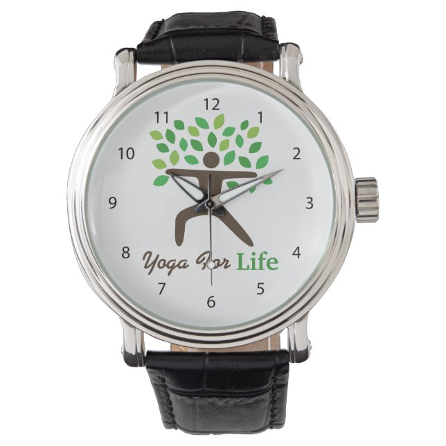 Montre Yoga Pour La Vie, Pose De Guerrier, Arbre (devant)