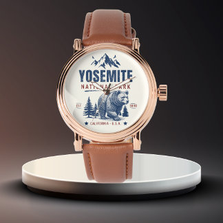 Montre Yosemite National Park Vintage Mountains landscape