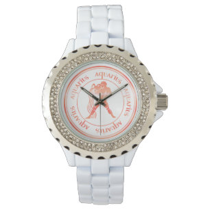 Montre Zodiac : Aquarius Rose Gold Foil (Look) Seal