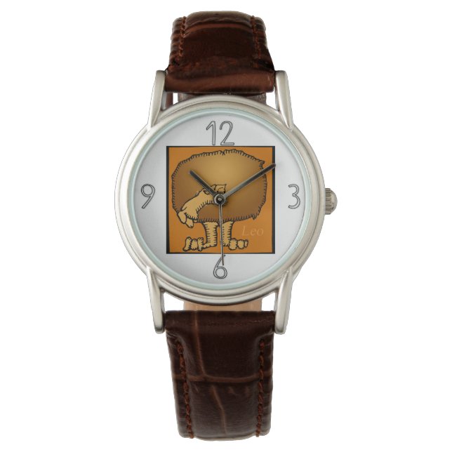 Montre Zodiac Signes Leo Anniversaire (devant)
