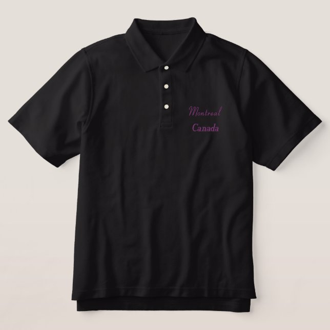 Montreal Canada Polo Shirt (Design Vorderseite)