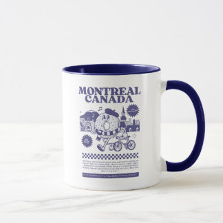 Montreal Canada Retro Bagel Skyline  Tasse