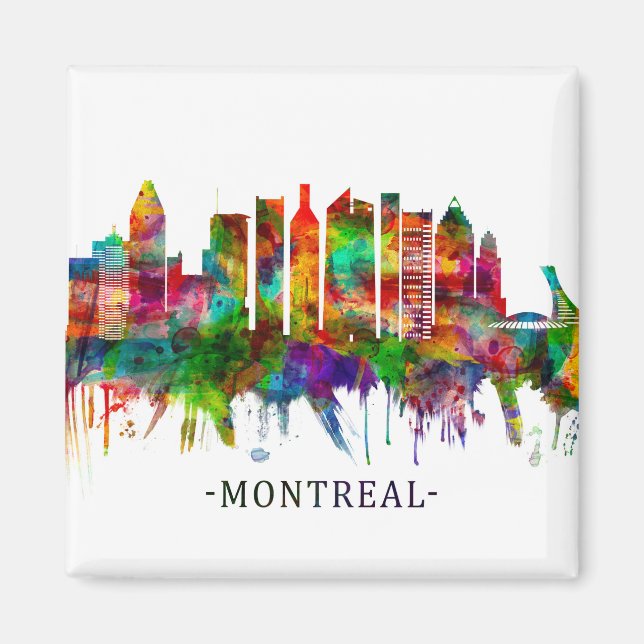 Montreal Canada Skyline Magnet (Vorne)
