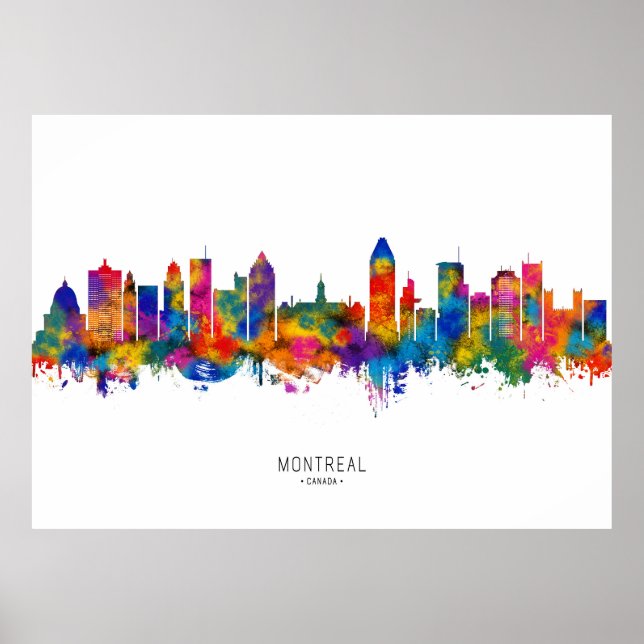 Montreal Canada Skyline Poster (Vorne)