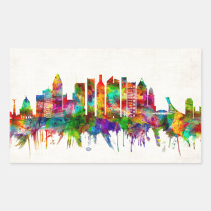 Montreal Canada Skyline Rechteckiger Aufkleber