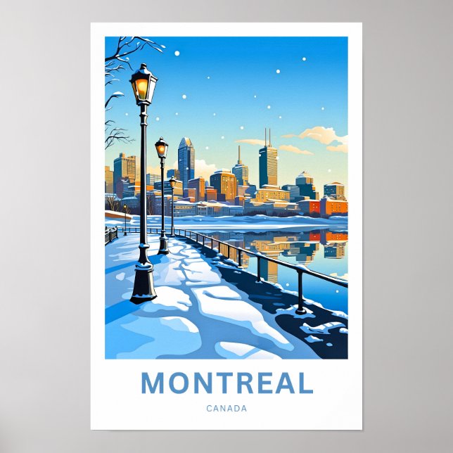 Montreal Canada Travel Print Poster (Vorne)