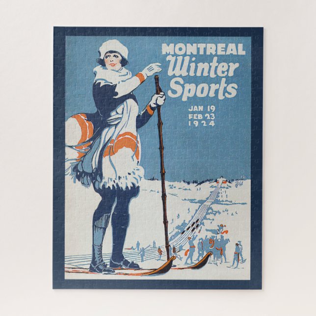 Montreal Canada Vintage Travel Poster (Vertikal)