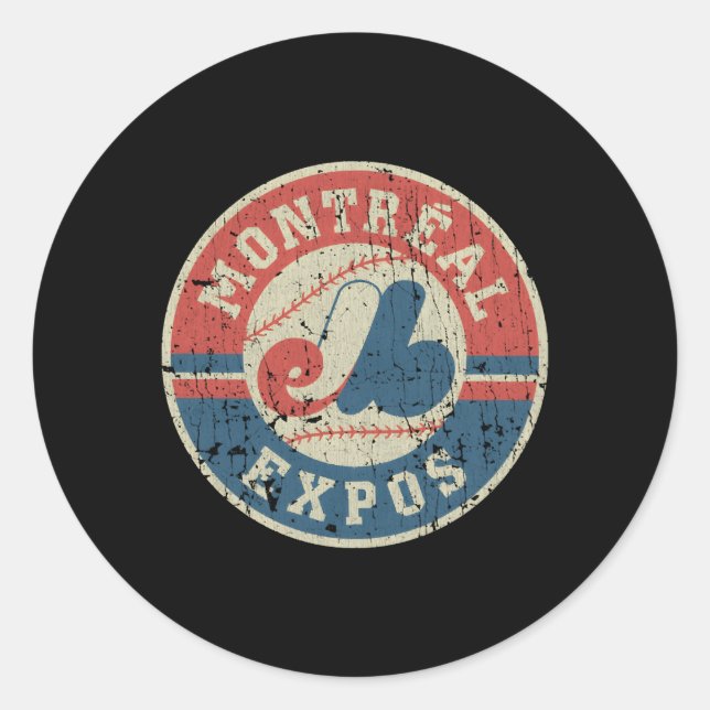 Montreal Expos Runder Aufkleber (Vorderseite)