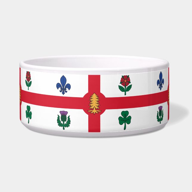 Montreal Flag on Pet Bowl Napf (Vorderseite)