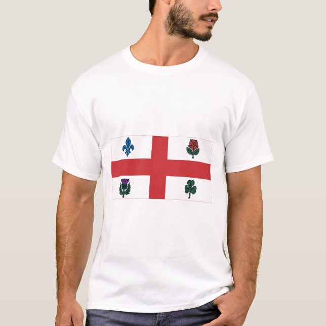 Montreal-Flagge T-Shirt (Vorderseite)