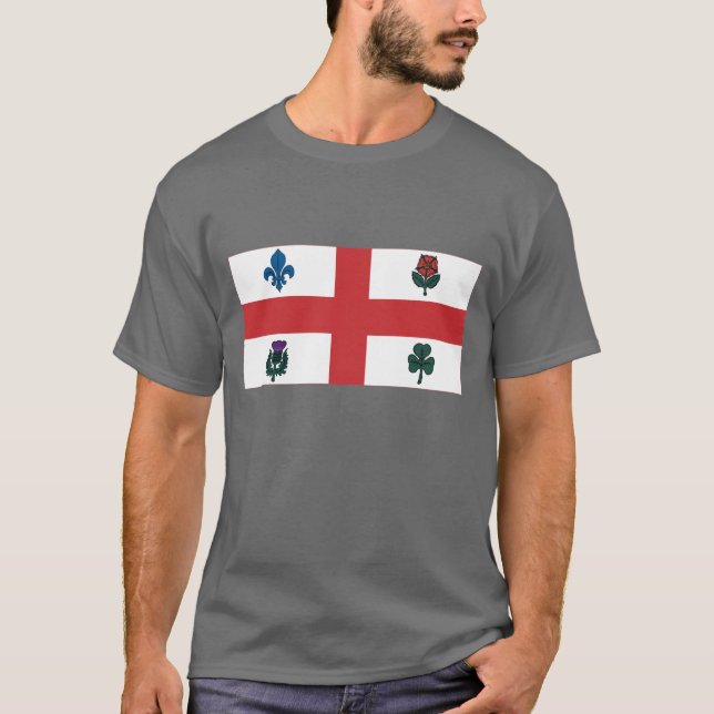Montreal-Flagge T-Shirt (Vorderseite)