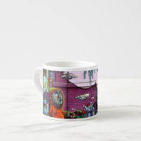 Montréal Graffiti-Fotoespresso-Tasse durch Brad
