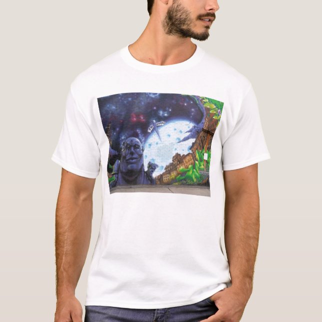 Montreal-Graffiti Sein-Ihrs T T-Shirt (Vorderseite)