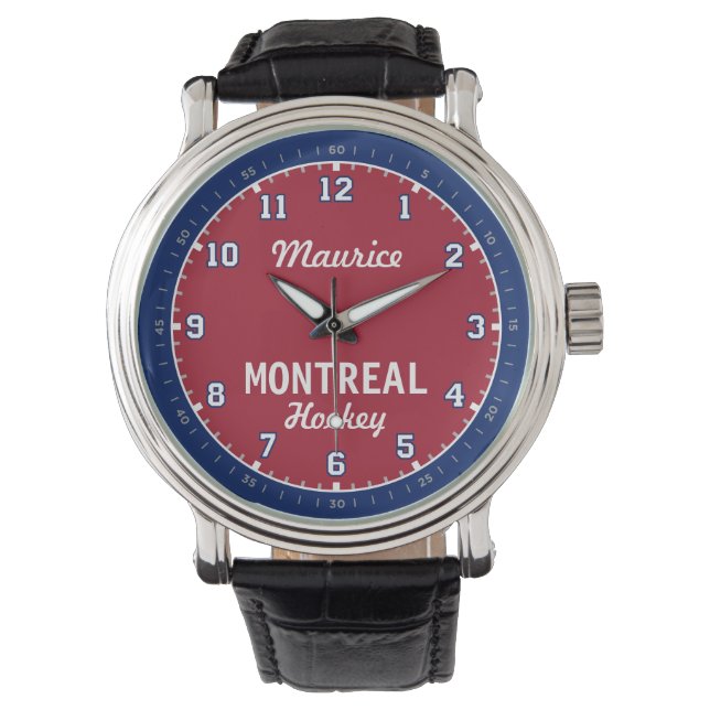 Montreal Hockey 12 Stunden Uhr (Vorderseite)