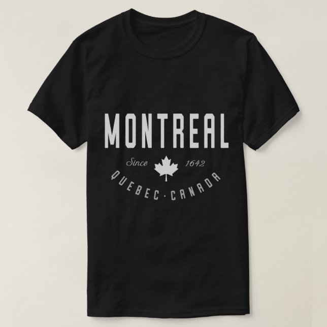 Montreal Hoodie Quebec Kanada T-Shirt (Design vorne)