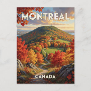 Montreal Kanada Herbst-Ahorn-Szene   Postkarte