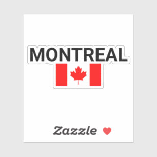 Montreal Kanada Kanadische Flagge Hellfarbig,montr Aufkleber