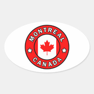 Montreal Kanada Ovaler Aufkleber