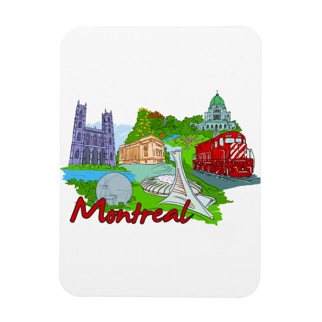 Montreal - Kanada.png Magnet (Vertikal)