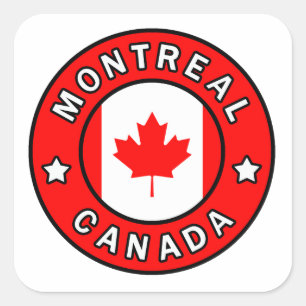 Montreal Kanada Quadratischer Aufkleber