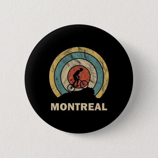 Montreal Kanada Retro-Radsport Mtb  Button (Vorderseite)