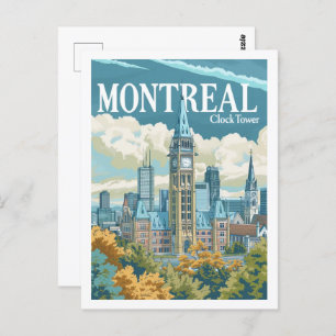 Montreal Kanada Vintag Berühmter Reiseort Postkarte