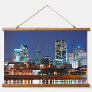Montreal Kanada Wandteppich Mit Holzrahmen