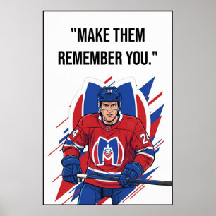 Montreal Metros Hockey Motivationsposter Poster
