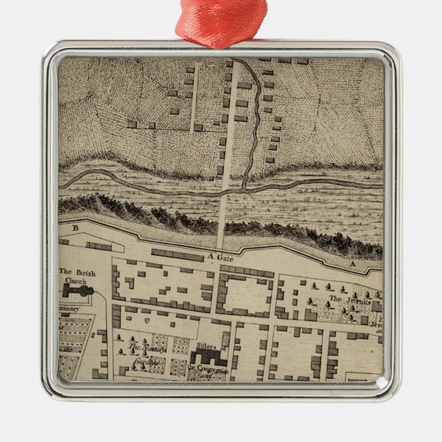 Montreal oder Ville Marie Ornament Aus Metall (Vorne)