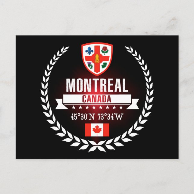 Montreal Postkarte (Vorderseite)