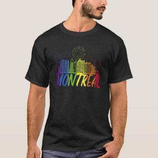 Montreal Pride Skyline Pride-Parade Montreal T-Shirt