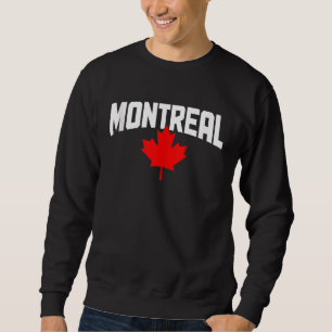 Montreal Quebec Ahornblatt Kanada Kanadische Flagg Sweatshirt