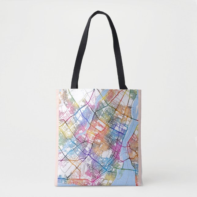 Montreal Quebec Canada City Map Tasche (Vorderseite)