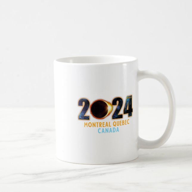 Montreal Quebec Canada Total Solar Eclipse 2024 Kaffeetasse (Rechts)