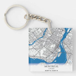 Montréal Québec Carte de la ville de voyage
