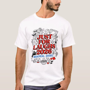 Montreal Quebec Comedy-Show mit Biber und Poutine T-Shirt