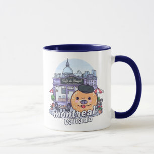 Montreal Quebec Kanada Süße Wasserfarben-Silhouett Tasse