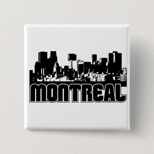 Montreal-Skyline Button (Vorderseite)
