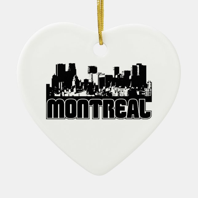 Montreal-Skyline Keramikornament (Vorne)