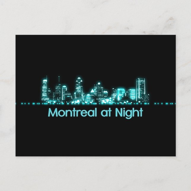 Montreal Skyline Postkarte (Vorderseite)