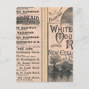 Montreal und Boston Air Line Postkarte